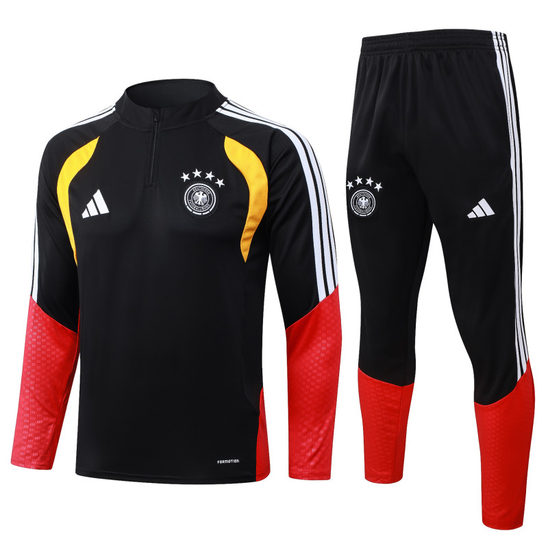 2026-27 Mens Germany red black Half pull Tracksuit B26004#  (半拉链)