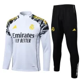 2025-26  Real Madrid White Half Pull Tracksuit  #B25152