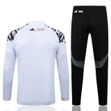 2025-26  Real Madrid White Half Pull Tracksuit  #B25152