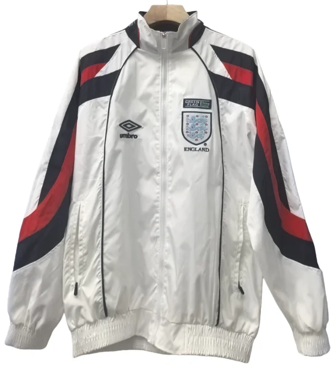 2025-26 Mens England white retro edition Windbreaker