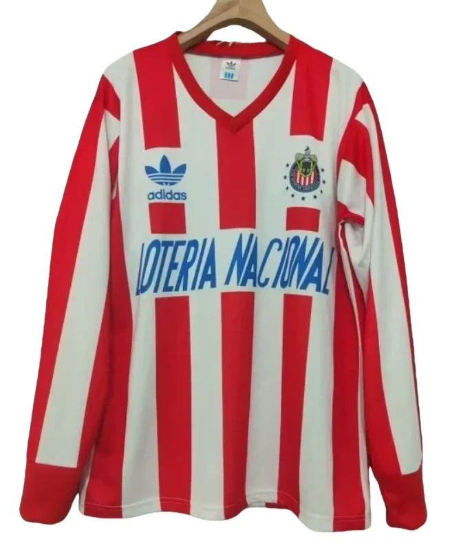 1991-1992 Chivas Home Long Sleeve Retro Soccer Jersey (长袖)