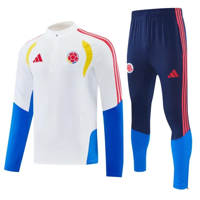 2026-27 Colombia White Half Pull Tracksuit