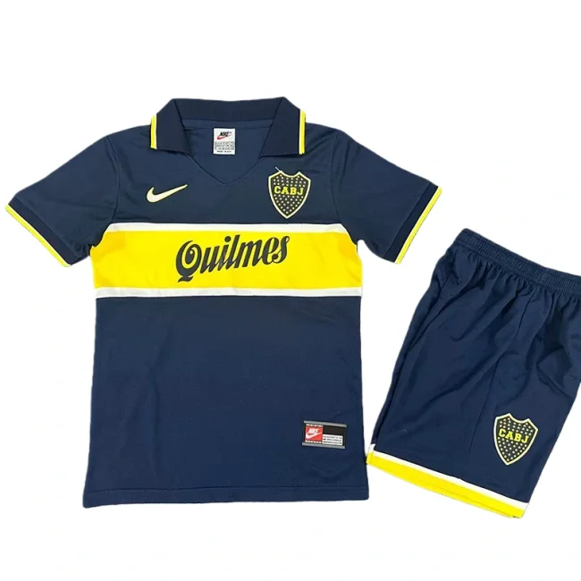 1996-1997 Kids Boca Home  Retro Soccer Jersey