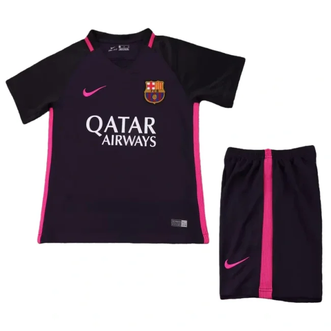2016-2017  Barcelona Away Kids Retro Soccer Jersey