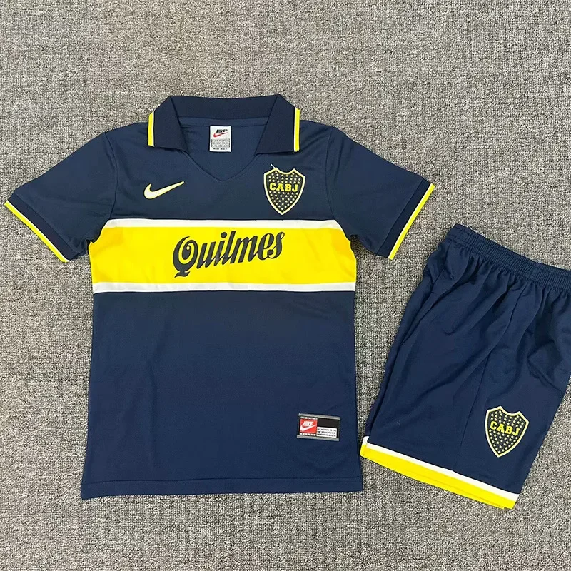 1996-1997 Kids Boca Home  Retro Soccer Jersey