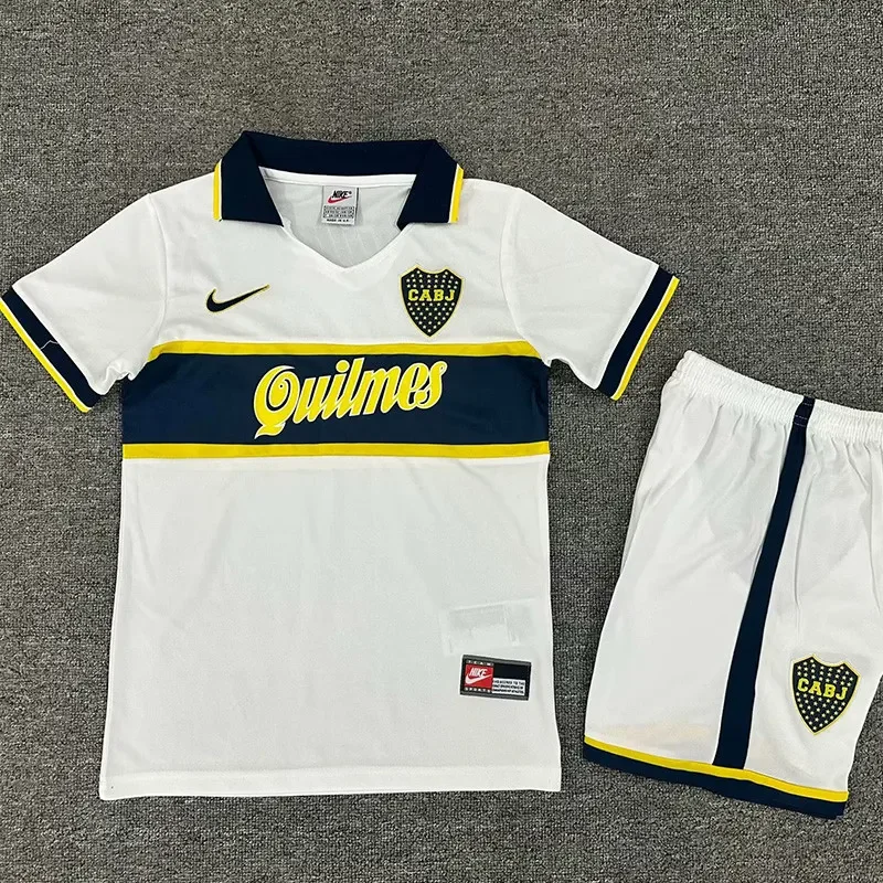1996-1997 Kids Boca Away  Retro Soccer Jersey