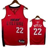 24/25 HEAT BUTLER # 22 Red Top Quality Hot Pressing Retro NBA Jersey