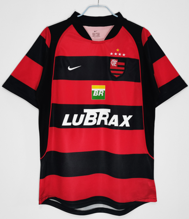 2003-04 Mens Flamengo red Retro Home soccer Jersey