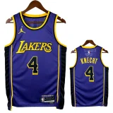 22/23 LAKERS KNEGHT#4 Blue Flying Edition Top Quality Hot Pressing NBA Jersey飞人