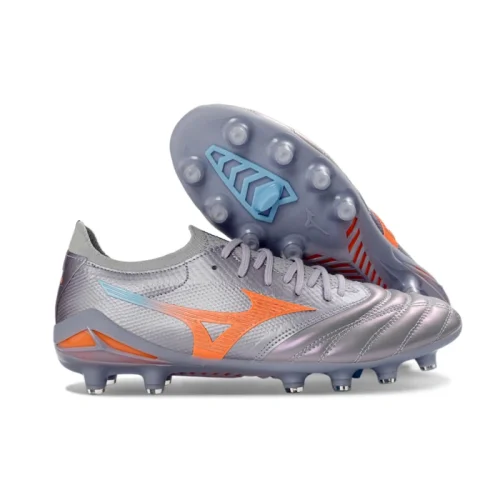 Mizuno Morelia Neo IV BATE Made In Japan silvery Soccer Shoes