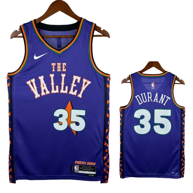 24/25 SUNS DUR ANT #35 Blue City Edition Top Quality Hot Pressing Retro NBA Jersey