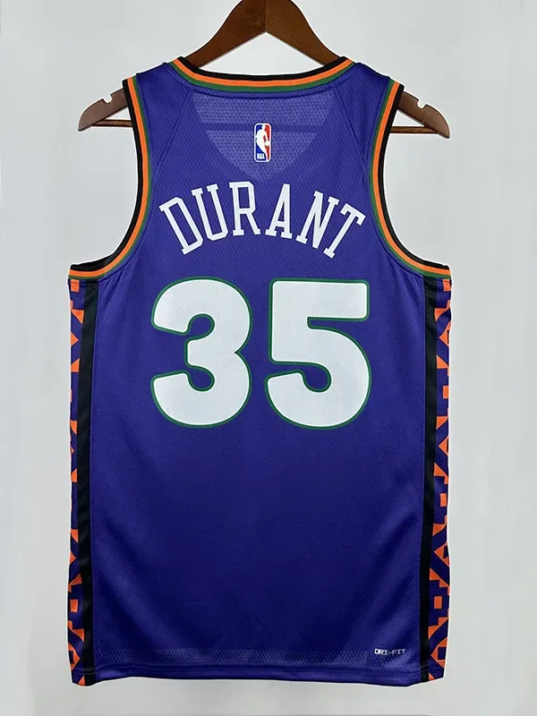 24/25 SUNS DUR ANT #35 Blue City Edition Top Quality Hot Pressing Retro NBA Jersey
