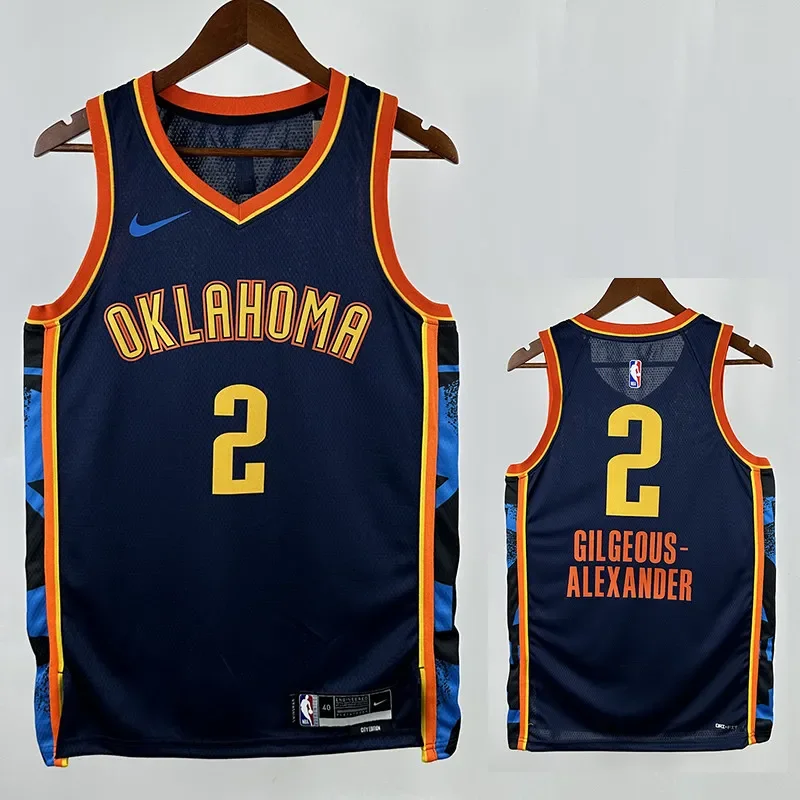 24/25 OKC Thunder ALEXANDER # 2 City Edition Top Quality Hot Pressing NBA Jersey