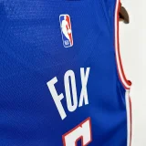 24/25 KINGS FOX #5 City Edition Top Quality Hot Pressing Retro NBA Jersey