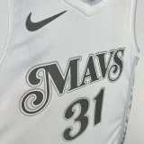 24-25 Dallas Mavericks THOMPSON #31 White City Edition Top Quality Hot Pressing NBA Jersey