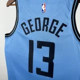 24-25 Clippers GEORGE #13 Blue City Edition Top Quality Hot Pressing NBA Jersey