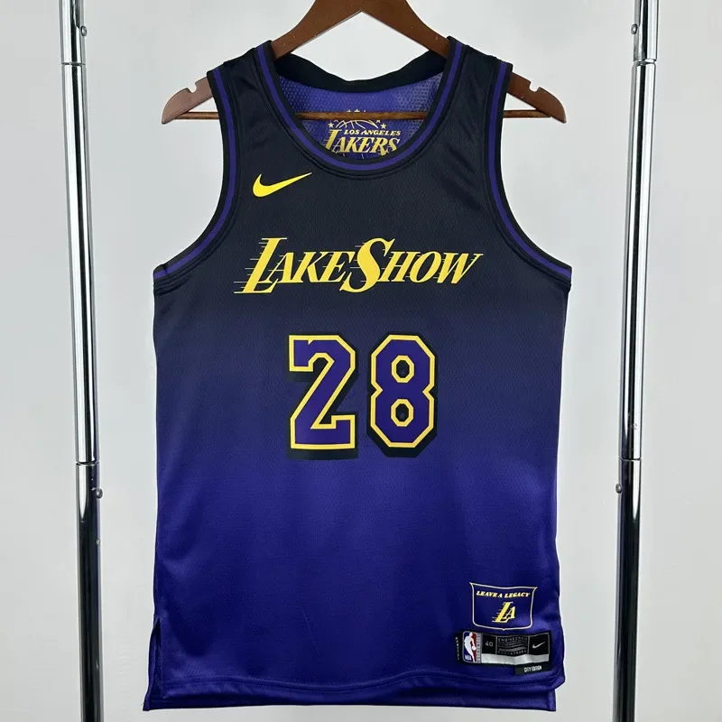 24-25 LAKERS HACHIMURA #28 Royal blue City Edition Top Quality Hot Pressing NBA Jersey