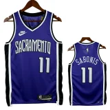 24/25 KINGS SABONIS #11 Purple Top Quality Hot Pressing Retro NBA Jersey
