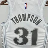 24-25 Dallas Mavericks THOMPSON #31 White City Edition Top Quality Hot Pressing NBA Jersey