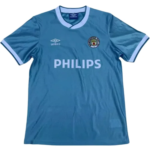 1986-1987 Manchester City Home Retro Soccer Jersey