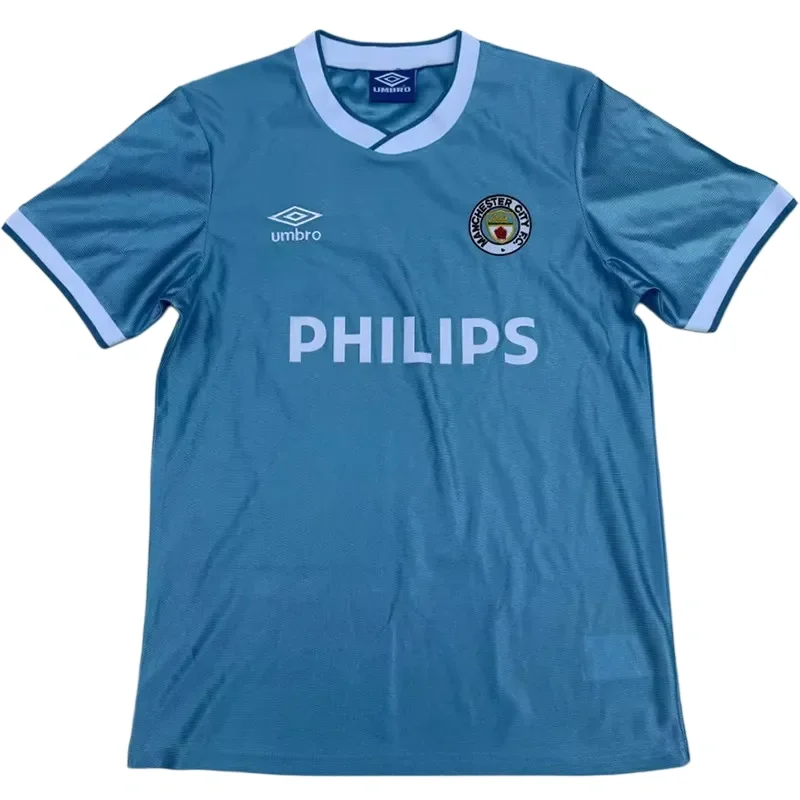 1986-1987 Manchester City Home Retro Soccer Jersey