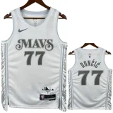 24-25 Dallas Mavericks DONCIC #77 White City Edition Top Quality Hot Pressing NBA Jersey