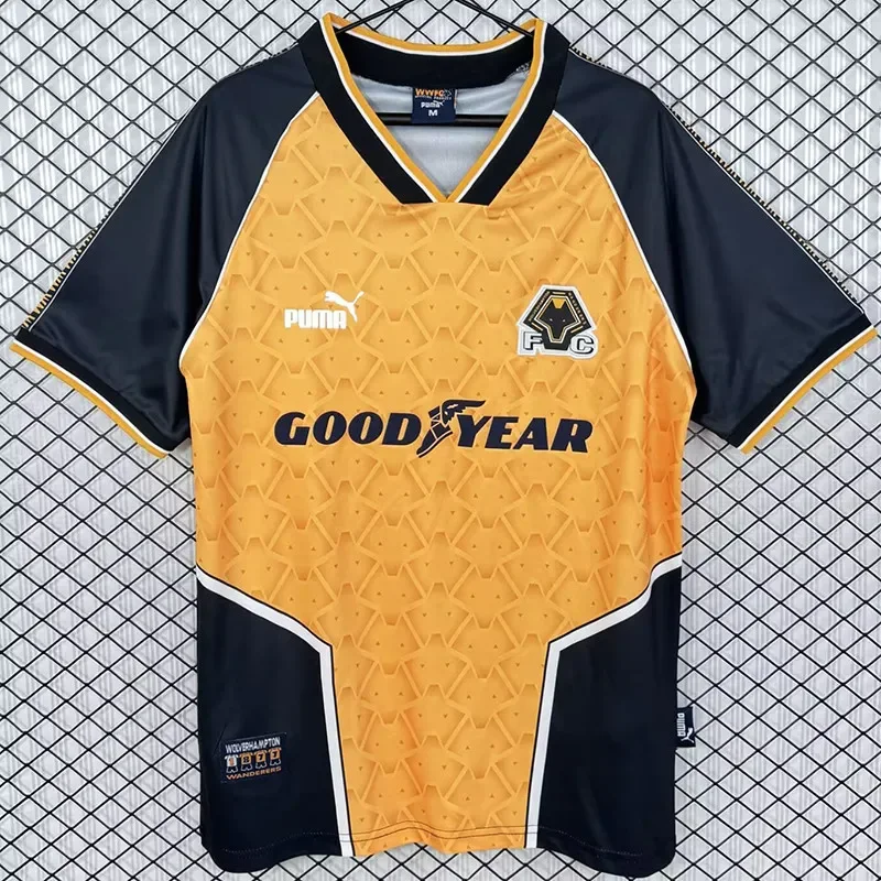 1996-1998 Wolves Home Retro Soccer Jersey