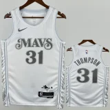 24-25 Dallas Mavericks THOMPSON #31 White City Edition Top Quality Hot Pressing NBA Jersey