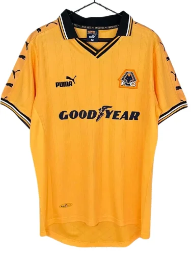 1998-1999 Wolves Home Retro Soccer Jersey