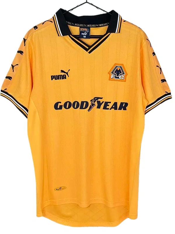 1998-1999 Wolves Home Retro Soccer Jersey