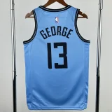 24-25 Clippers GEORGE #13 Blue City Edition Top Quality Hot Pressing NBA Jersey