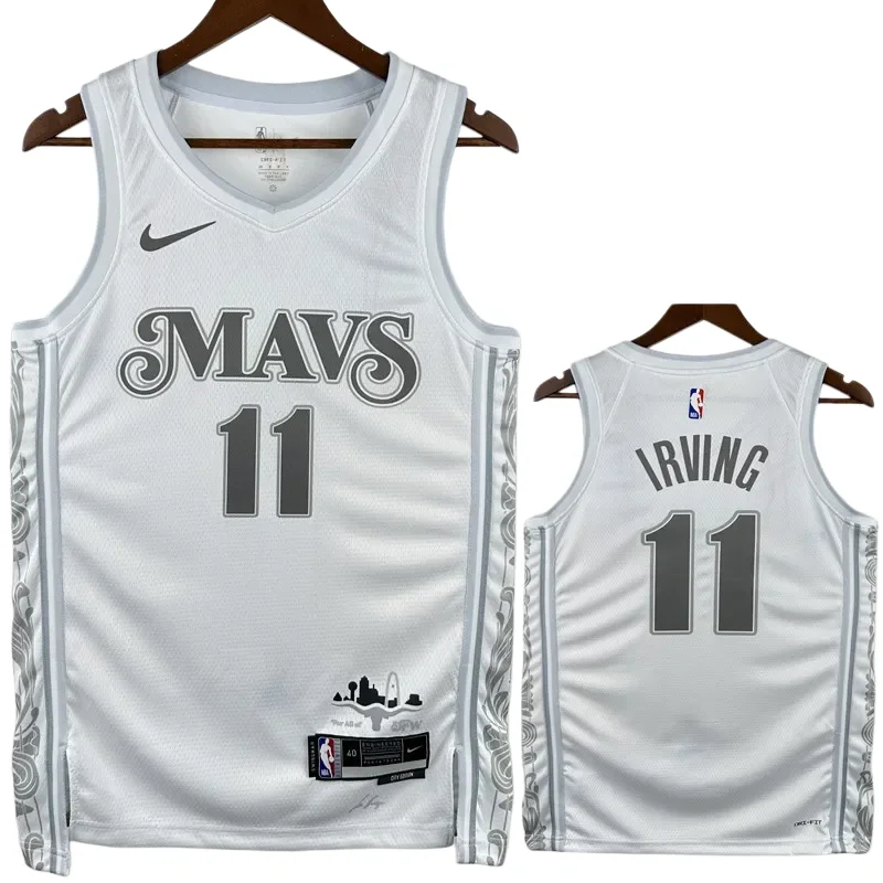 24-25 Dallas Mavericks IRVING #11 White City Edition Top Quality Hot Pressing NBA Jersey