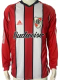 2003-2004 River Plate Home Long Sleeve(Ｔwo layers)Retro Soccer Jersey两层球衣
