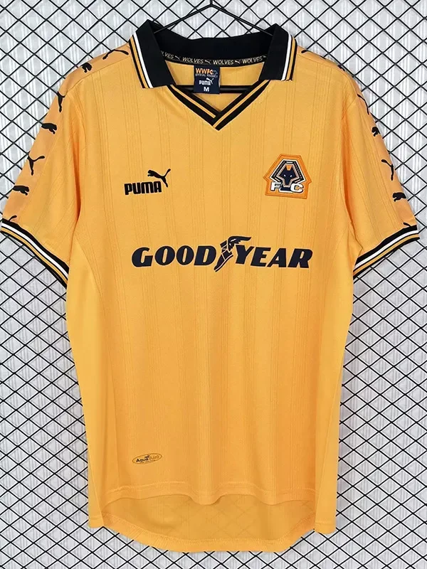 1998-1999 Wolves Home Retro Soccer Jersey