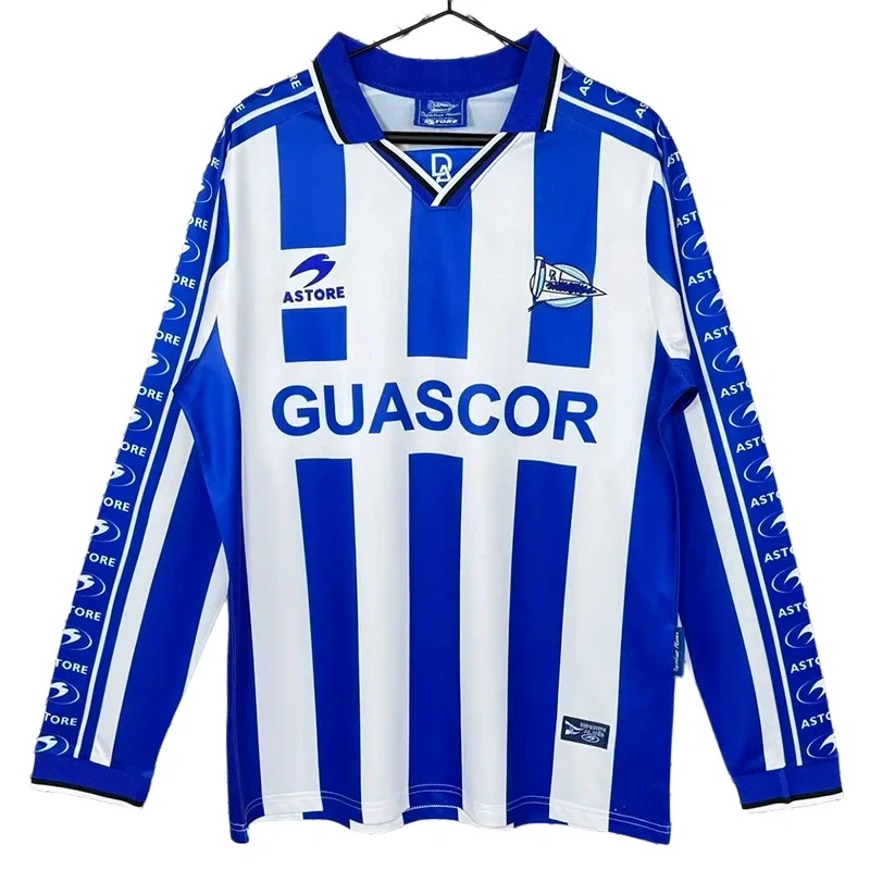 1998-1999 Alaves Home Long Sleeve Retro Soccer Jersey