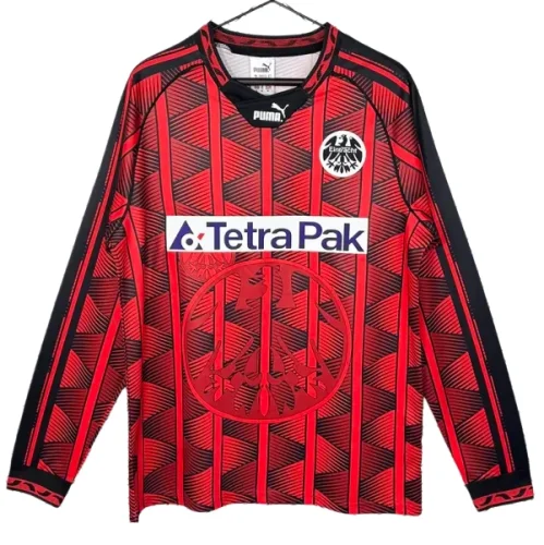1995-1996 Frankfurt Home Long Sleeve Retro Soccer Jersey