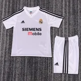 2004-2005  Real Madrid Home Kids Retro Soccer Jersey