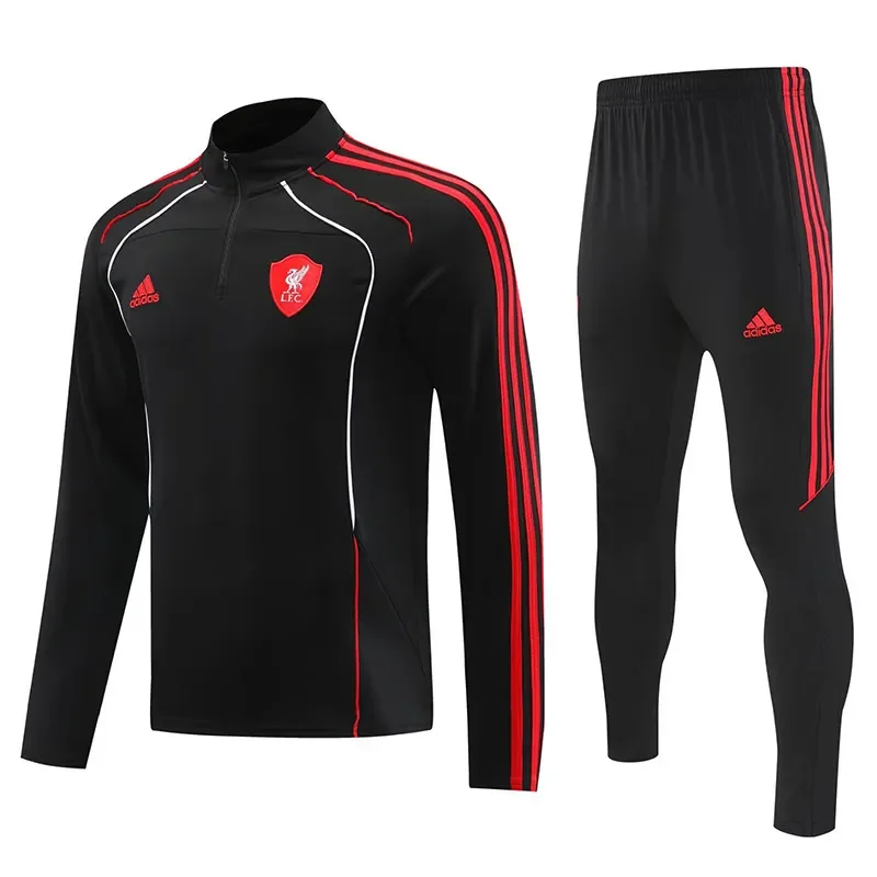 2025-26 Mens LIV Black Half Pull Tracksuit