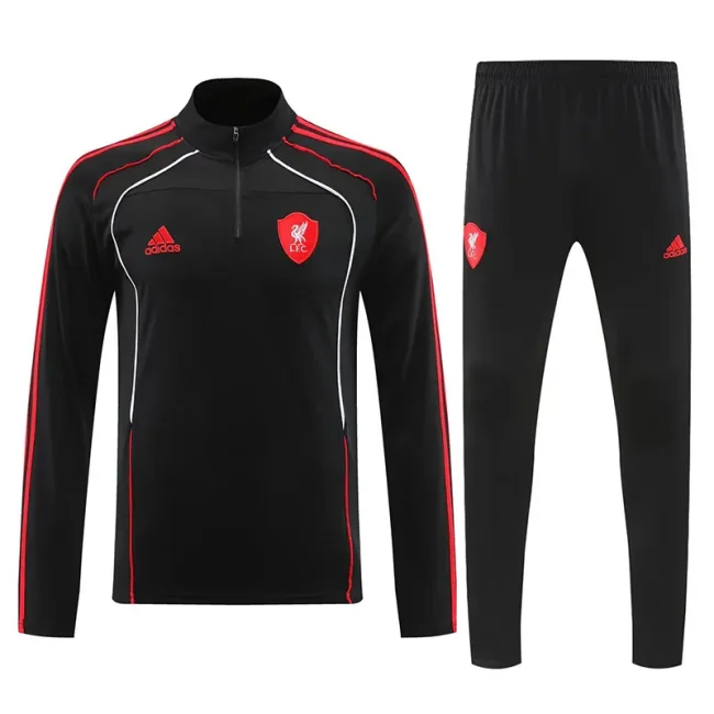 2025-26 Mens LIV Black Half Pull Tracksuit
