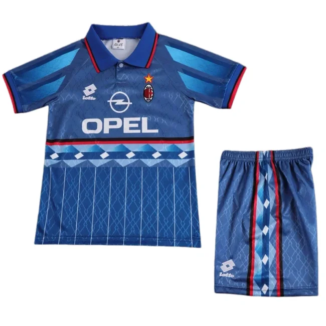 1995-1996 AC Away Kids Retro Soccer Jersey