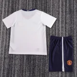 2008-2009 Manchester United Away Kids Retro Soccer Jersey