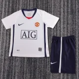 2008-2009 Manchester United Away Kids Retro Soccer Jersey