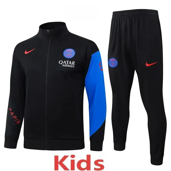 2025-26 PSG Jordan Black Kids Jacket Tracksuit #E25227