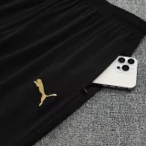 2025-26 Marseille  Black Half Pull Tracksuit