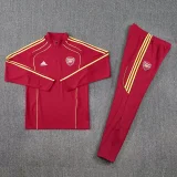2025-26 Arsenal Red Retro Edition Half Pull Tracksuit