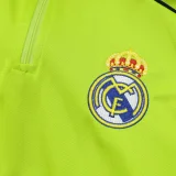 2025-26 Mens  Real Madrid Green Retro Edition Half Pull Tracksuit  #B2545