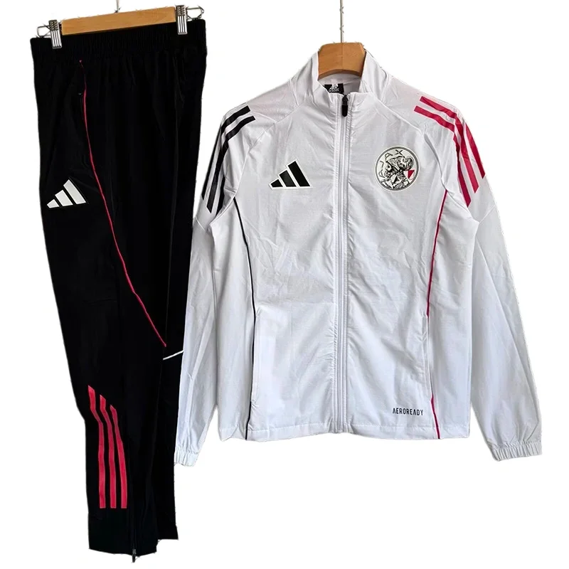 2026-27 Ajax Ｗhite Windbreaker Tracksuit
