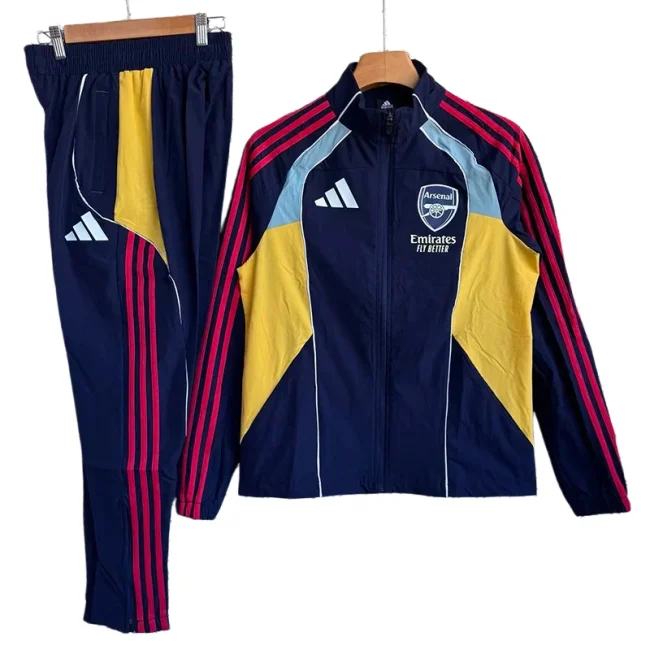 2025-26 Mens  Arsenal Royal Blue Windbreaker Tracksuit