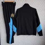2026-27 Marseille Black Blue Windbreaker Tracksuit