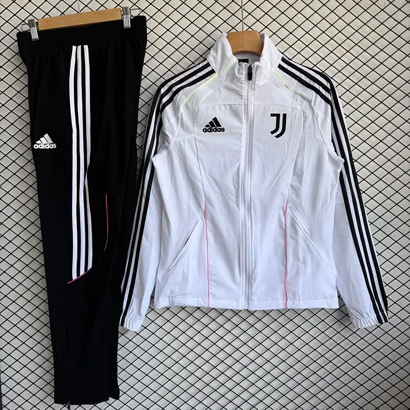 2025-26 Mens Juventus White Windbreaker Tracksuit